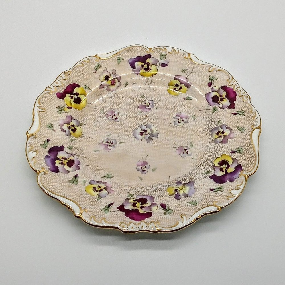 Cauldon England Richard Briggs Boston Floral Plate